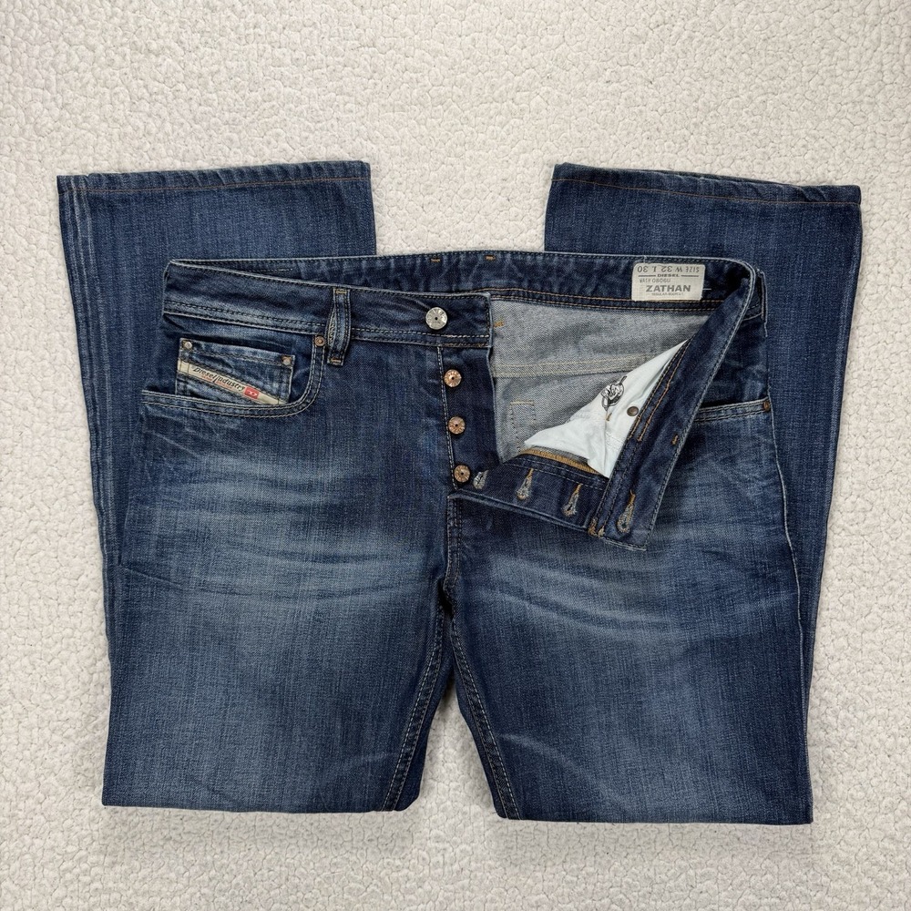 Diesel Zathan Bootcut Jeans Men's 32x30 (Actual 33x28) Western Y2K Streetwear